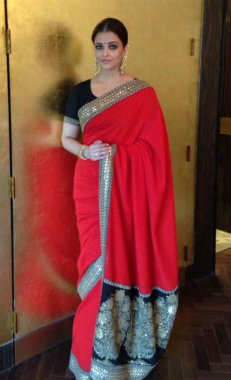 Aishwarya Rai in Red Saree