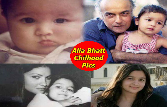 Alia Bhatt Childhood Pics