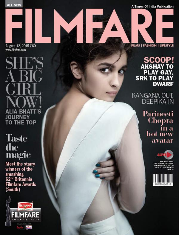 Alia Bhatt-Filmfare Magazine August 2015 Edition