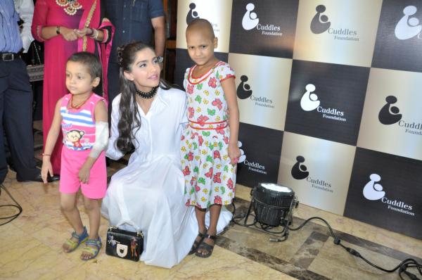 sonam kapoor adopts 10 cancer kids