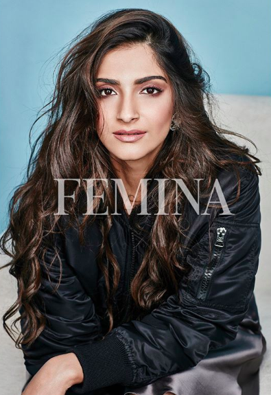 Sonam Kapoor Ahuja Slays in Black on the Cover Page of Femina