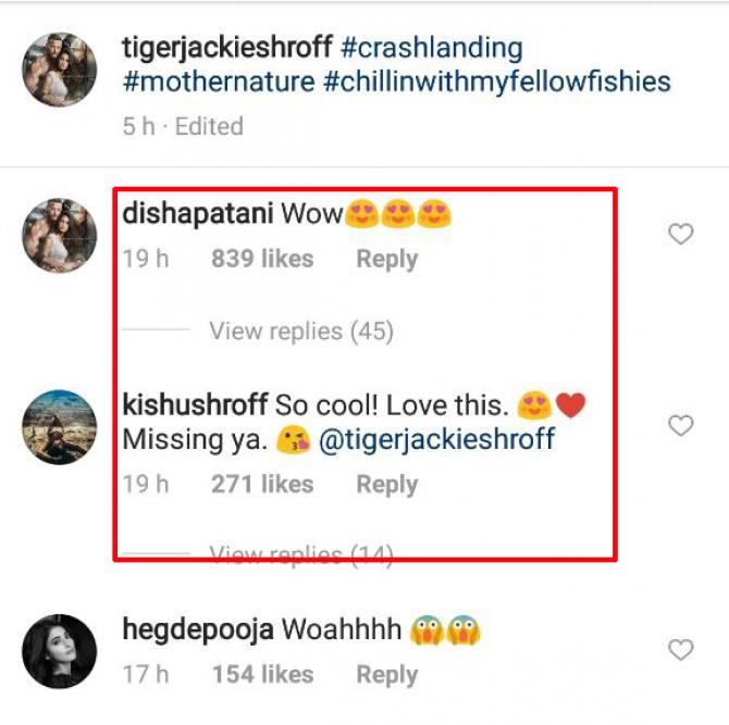 Still, you doubt their relationship here’s another proof. Disha and his sister Krishna Shroff also commented on the video posted…